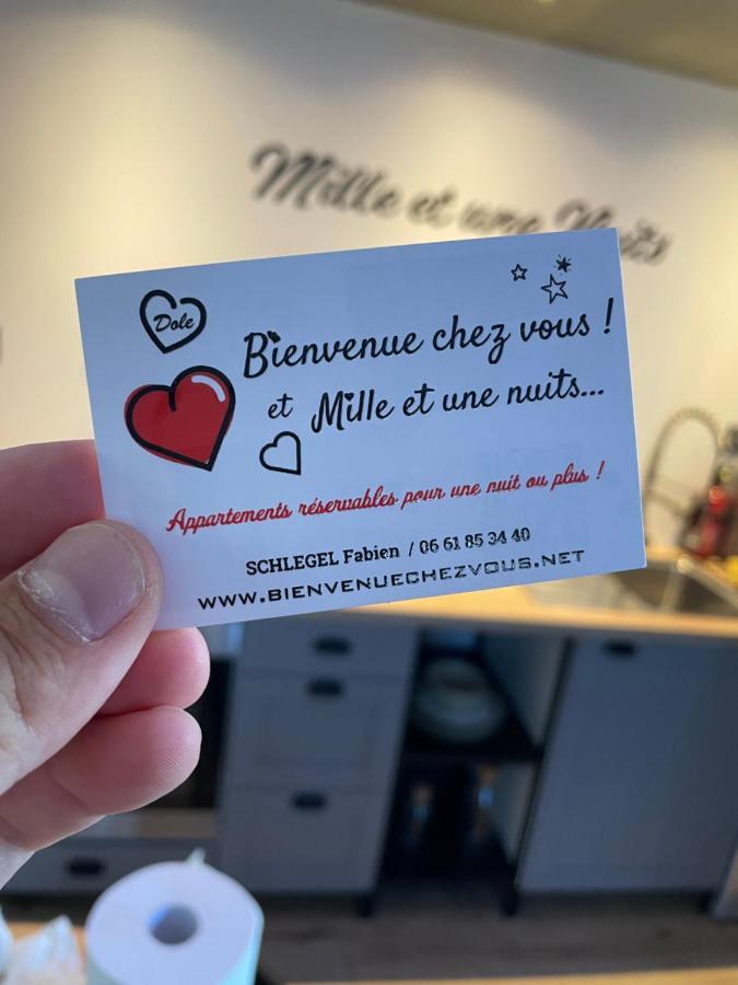Mille Et Une Nuit, Appartement Classe 3 Etoiles En Rdc Avec Exterieur Et Parking Dole Eksteriør billede